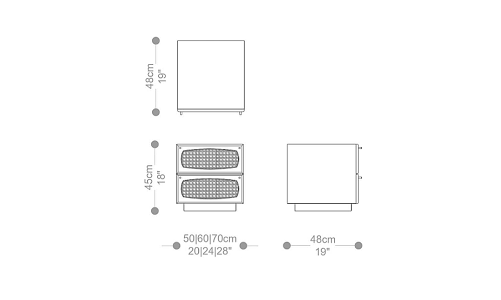 Imagem das dimensões principais do produto